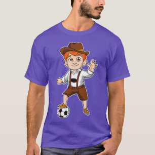 Duitse jongen Duitsland Oktoberfest Futbol T-shirt