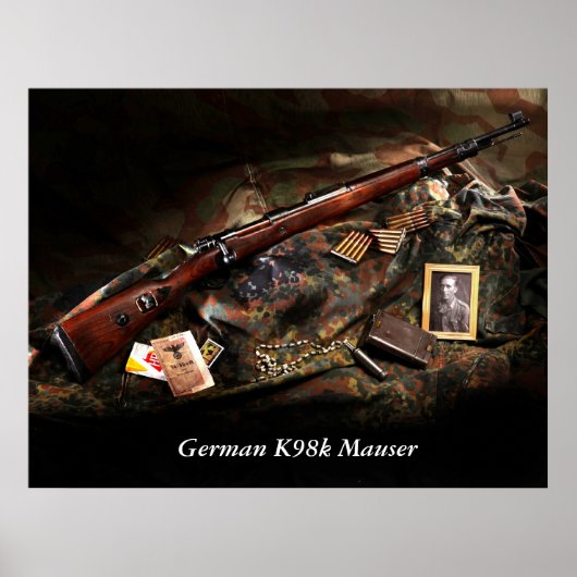 Duitse K98k Mauser Poster (Voorkant)