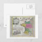 Duitse kaart met Engelse marineaanvallen op Frans (Voorkant / Achterkant)