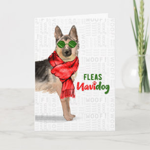 Duitse Kaart Shepherd Fleas NaviDOG Holiday