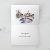 Duitse kerst oude stad feestdagen kaart (Binnen)