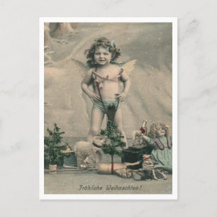 Duitse kerst Vintage 1907 Froliche Weihnachten Briefkaart