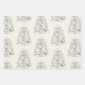 Duitse kerstboom inpakpapier vel (Voorkant)