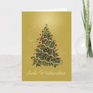 Duitse kerstboom Kaart