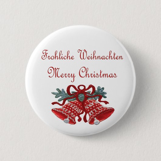 Duitse kerstButton Ronde Button 5,7 Cm (Voorkant)