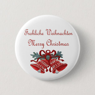 Duitse kerstButton Ronde Button 5,7 Cm