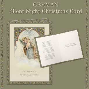 Duitse Kerstengel Jezus Stille Nacht  Feestdagen Kaart