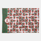 Duitse kersthond Shepherd Pattern Theedoek (Horizontaal)