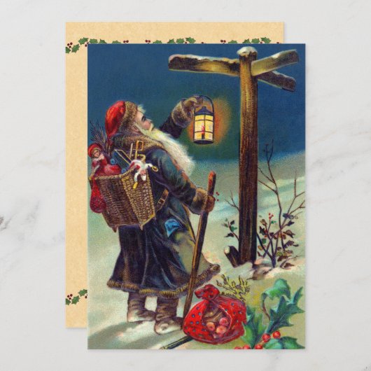 Duitse kerstkaart (Voorkant / Achterkant)