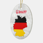 Duitse kerstkaart keramisch ornament (Links)