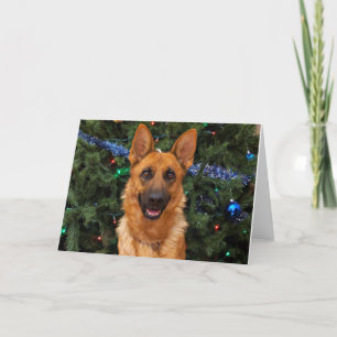 Duitse kerstKaart Shepherd Feestdagen Kaart