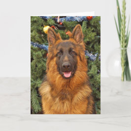 Duitse kerstKaart Shepherd Feestdagen Kaart