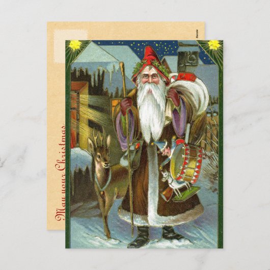 Duitse Kerstman Briefkaarten (Voorkant / Achterkant)