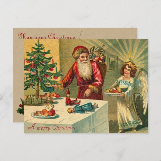 Duitse Kerstman Briefkaarten (Voorkant / Achterkant)