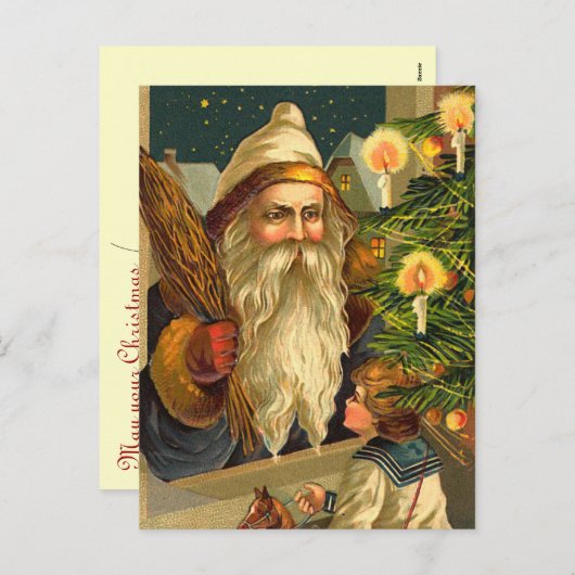 Duitse Kerstman Briefkaarten (Voorkant / Achterkant)