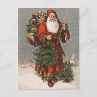 Duitse kerstman feestdagenkaart