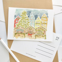 Duitse kerstmarkt - Waterverf reizen
