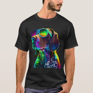 Duitse Korthaar Pointer Grappige GSP Pap Mam T-shirt
