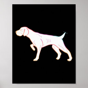 Duitse Korthaar Pointer Sticker Poster