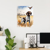 Duitse kortharige aanwijzer - Hond Art Print (Thuiskantoor)