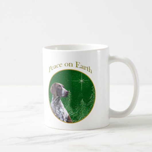 Duitse kortharige aanwijzer vrede koffiemok (Rechts)