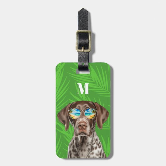 Duitse Kortharige Pointer Bagagelabels (Voorkant verticaal)