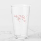 DUITSE KORTHARIGE POINTER - Christmas Candy Cane Glas (Achterkant)