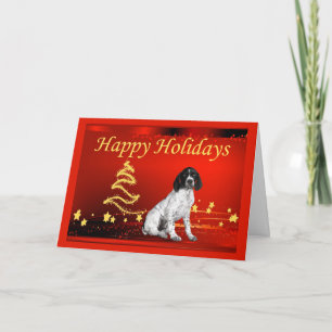 Duitse Kortharige Pointer Christmas Kaart Stars