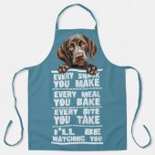 Duitse kortharige pointer elke snack die je maakt schort (Voorkant)