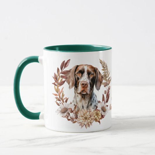 Duitse kortharige pointer herfstkrans mok (Links)