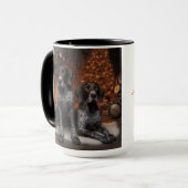 Duitse Kortharige Pointer Pair Kerst Mok Cup (Voorkant links)