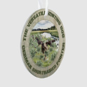 Duitse kortharige pointer sticker ornament (voorkant)