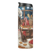 Duitse kortharige pointer vakantie bakken: feestel thermosbeker (Geroteerd rechts)