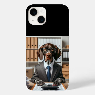 Duitse Kortharige Pointer werkende Accountant Case-Mate iPhone 14 Hoesje