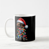 Duitse Kortharige Pointerdog liefhebbers Santa Hat Koffiemok (Links)