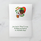 Duitse Kortharige St Patricks van de Wijzer Dag Kaart (Binnen)