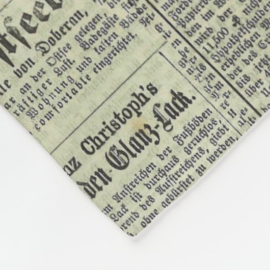  Duitse krant deken (Hoek)