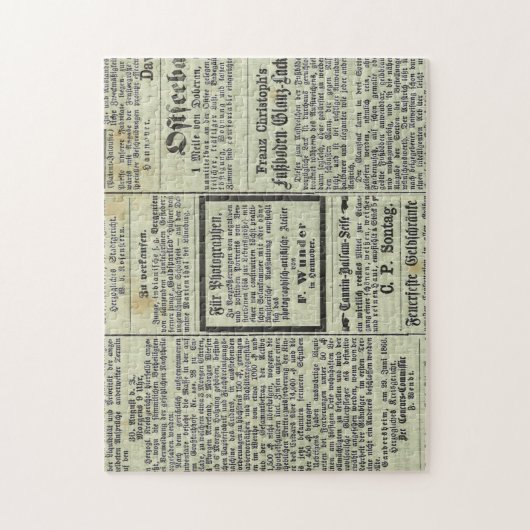  Duitse krant puzzle Legpuzzel (Verticaal)