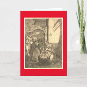 DUITSE MASTER PRINT VAN DE GEBOORTE KERST FEESTDAGEN KAART