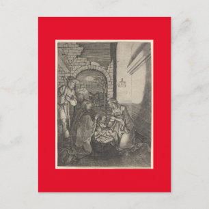 DUITSE MASTER PRINT VAN DE GEBOORTE KERST FEESTDAGENKAART