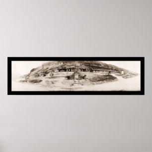Duitse militaire kamp foto 1918 poster
