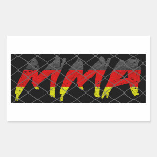 Duitse MMA-Sticker Rechthoekige Sticker