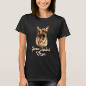 Duitse Moederdag Shepherd Bandana Dog T-shirt (Voorkant)