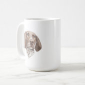 Duitse Mok Shorthaired Pointer Dog | 15 oz. (Voorkant links)