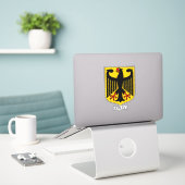 duitse nationale wapenschild patriottisch sticker (Laptop op bureau)