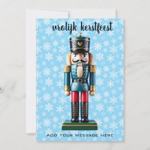 Duitse Notenkraker - Vrolijk kerstfeest Custom Feestdagenkaart