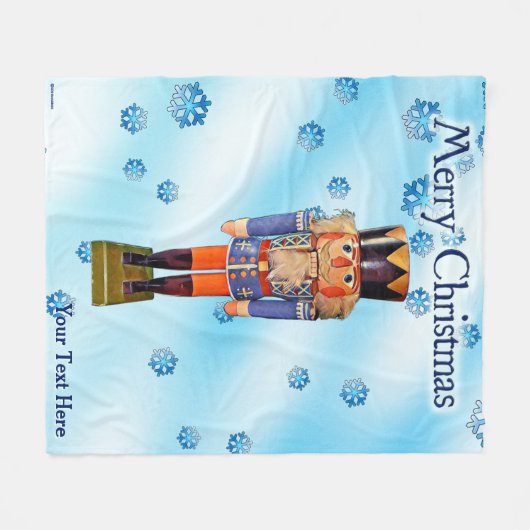 Duitse Nutcracker - pretkerst Fleece Deken (Voorkant (Horizontaal))