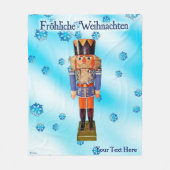 Duitse Nutkraker - Fröhliche Weihnachten Fleece B (Voorkant)