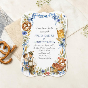 Duitse Oktoberfest Beierse Alpine Trouw Kaart
