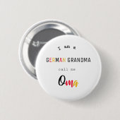 Duitse oma / Oma-knop Ronde Button 5,7 Cm (Voorkant /achterkant)